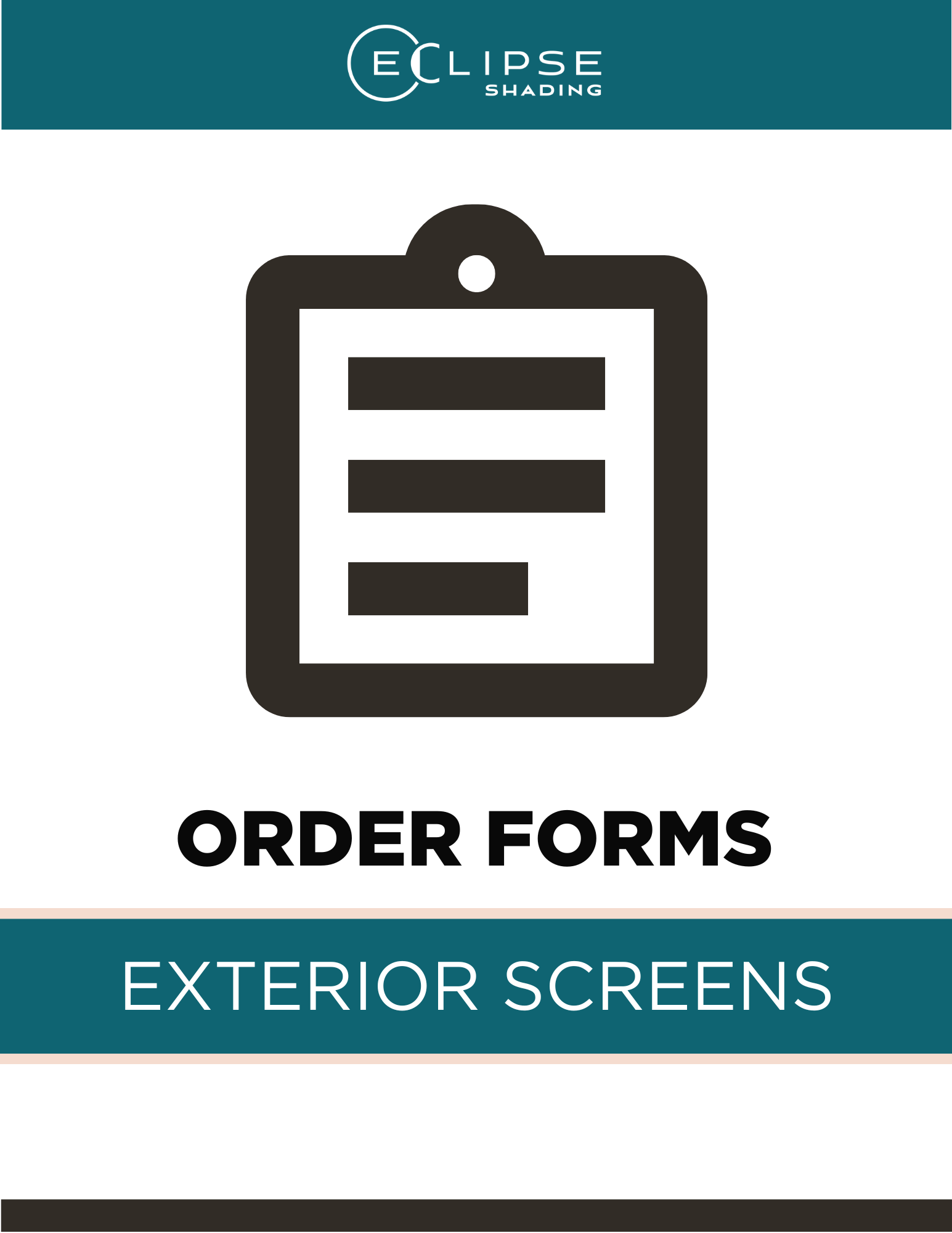 Order Forms – Eclipse Shading