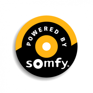 retractable awnings powered by Somfy